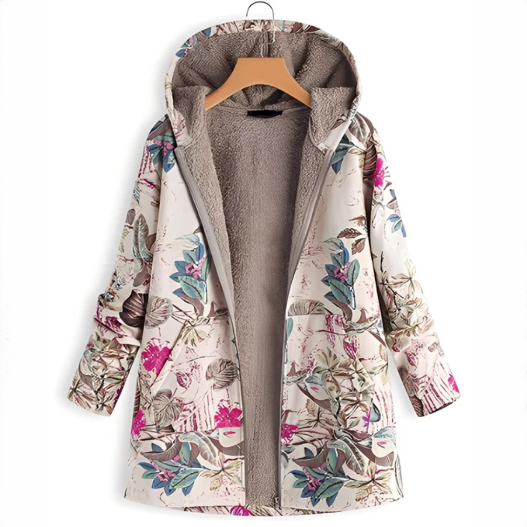 Jaslene - Klassische und kuschelige Jacke mit Kapuze