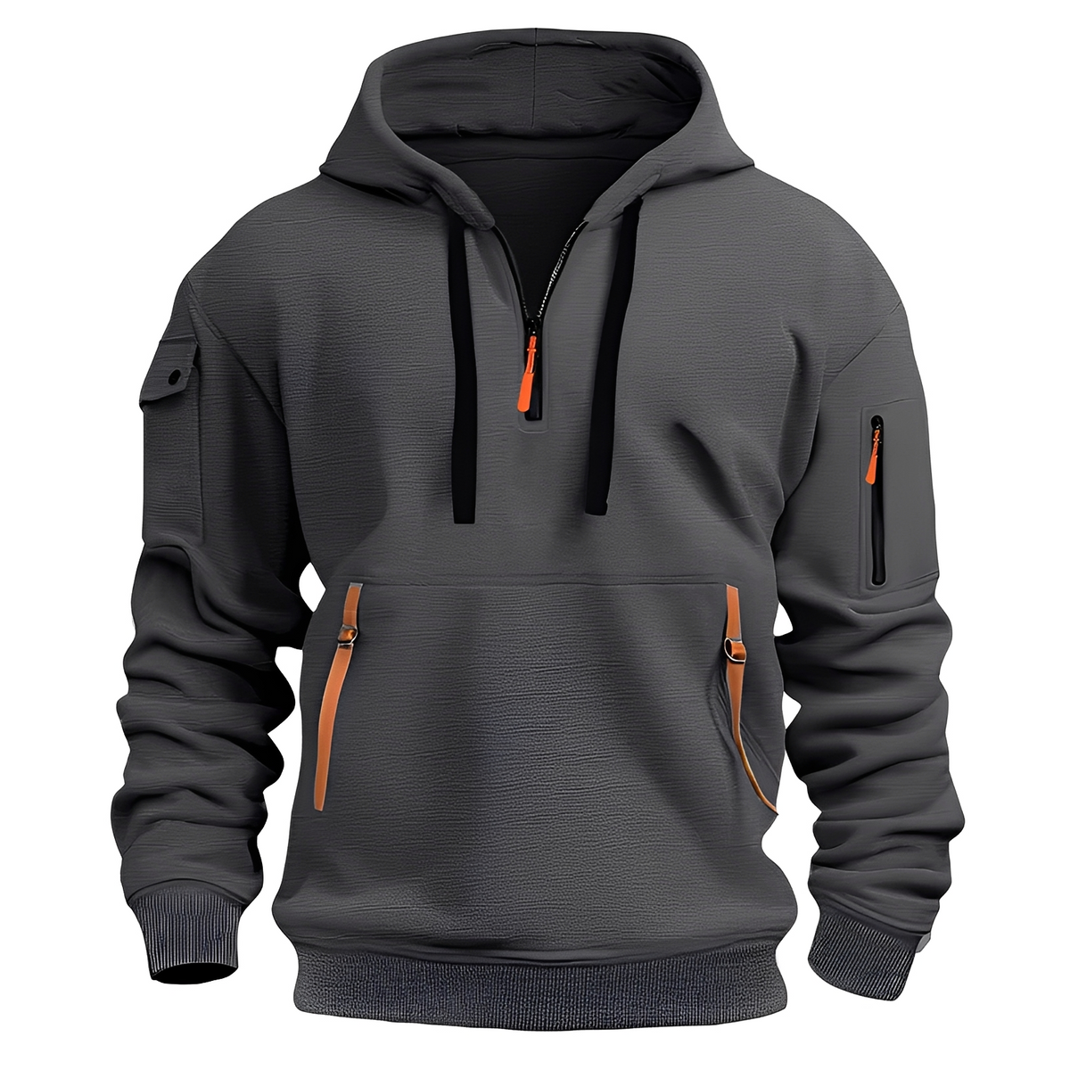 Norton - Robuster Hoodie mit halbem Reißverschluss