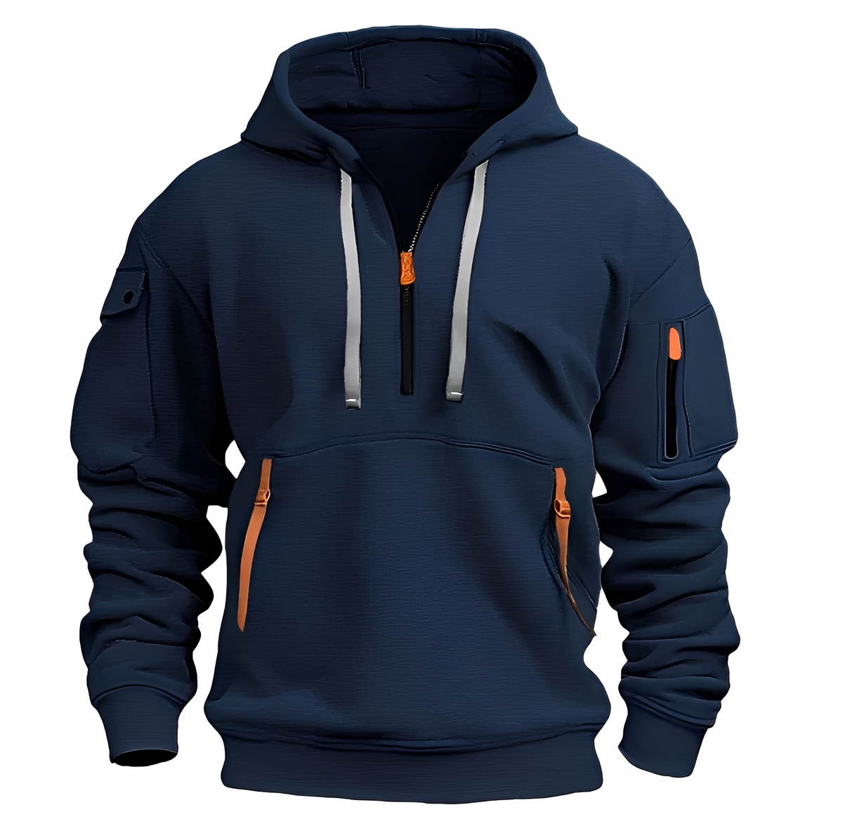 Norton - Robuster Hoodie mit halbem Reißverschluss