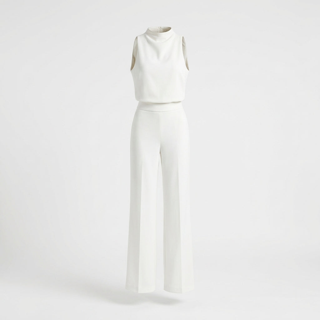 Almerra - Damen-Jumpsuit ohne Ärmel mit weitem Design