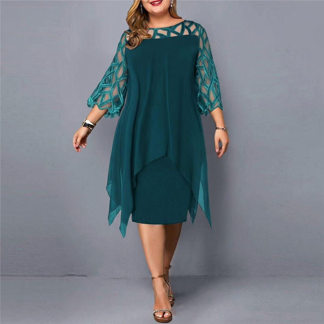 Annika – Kleid mit ausgeschnittenen Ärmeln und femininem Schnitt