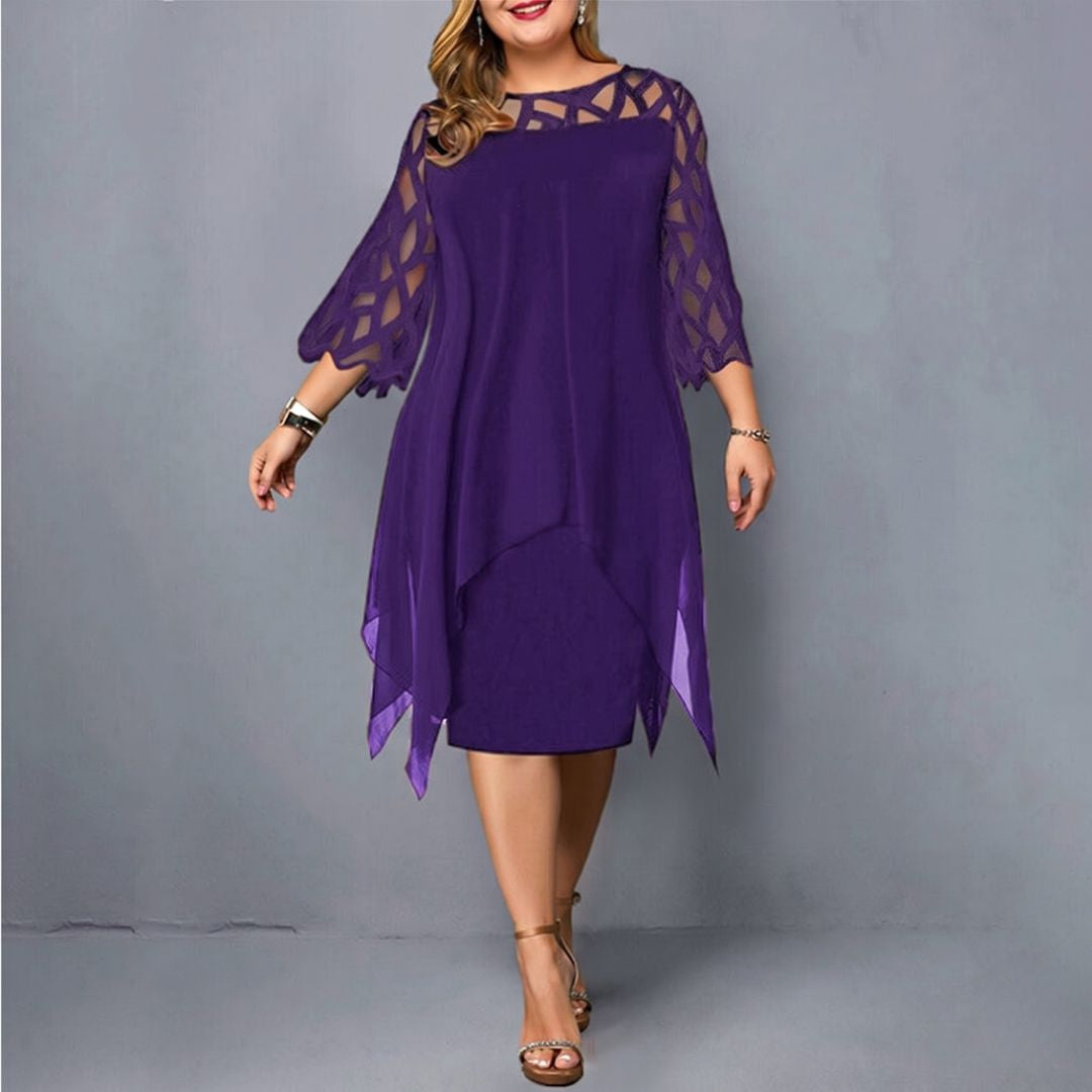 Annika – Kleid mit ausgeschnittenen Ärmeln und femininem Schnitt