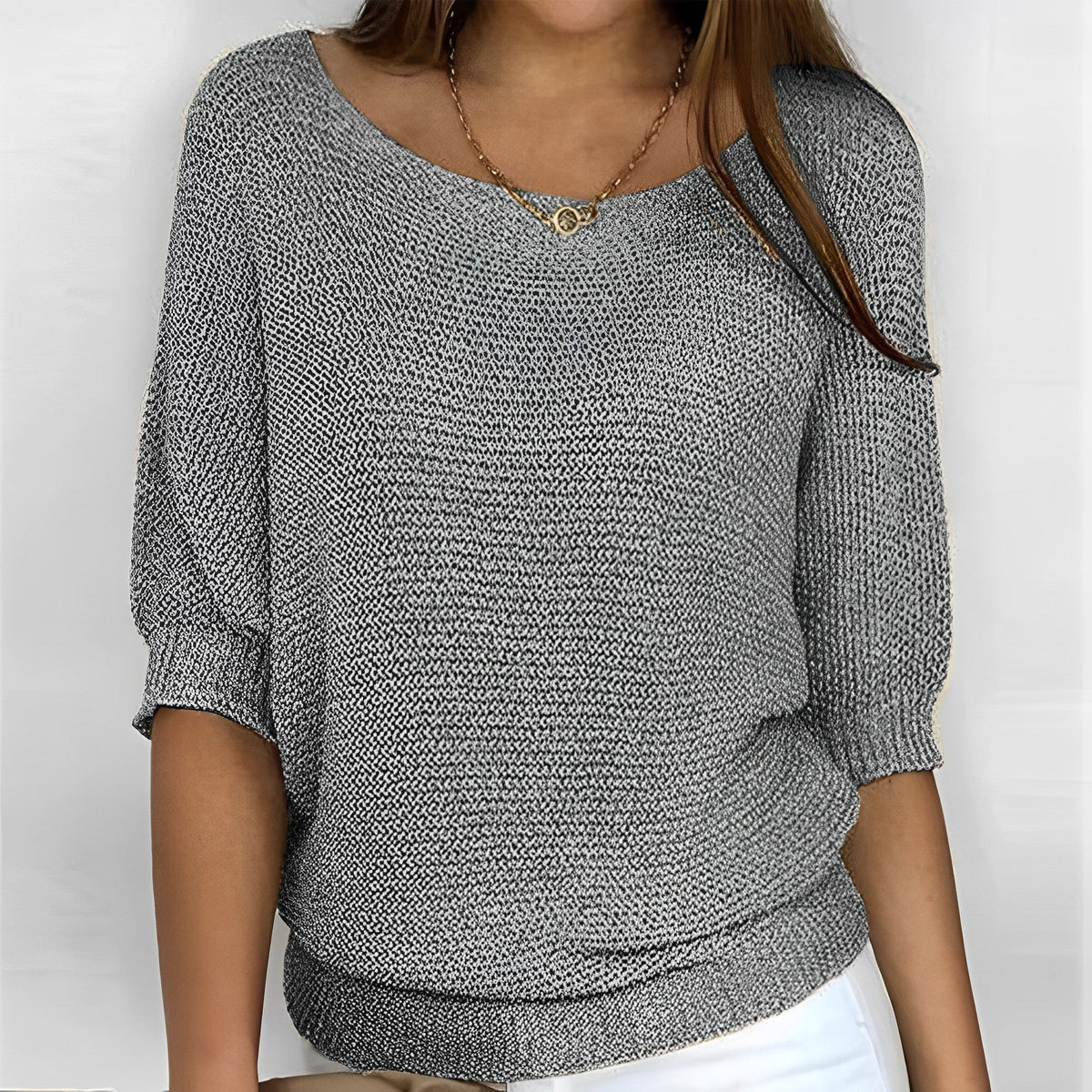 Leonie - Moderner Rundhals-Pullover