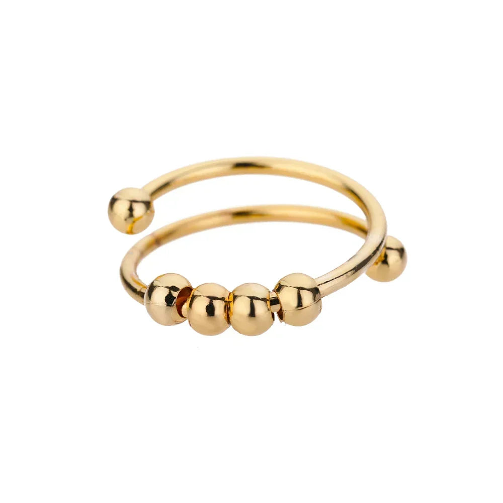 Maelis – Stressreduzierender Ring mit drehbaren Perlen
