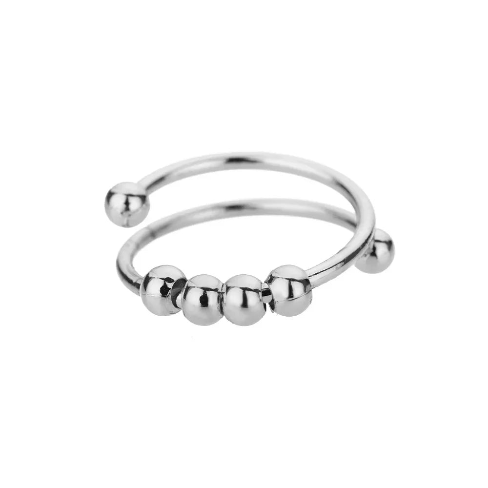 Maelis – Stressreduzierender Ring mit drehbaren Perlen