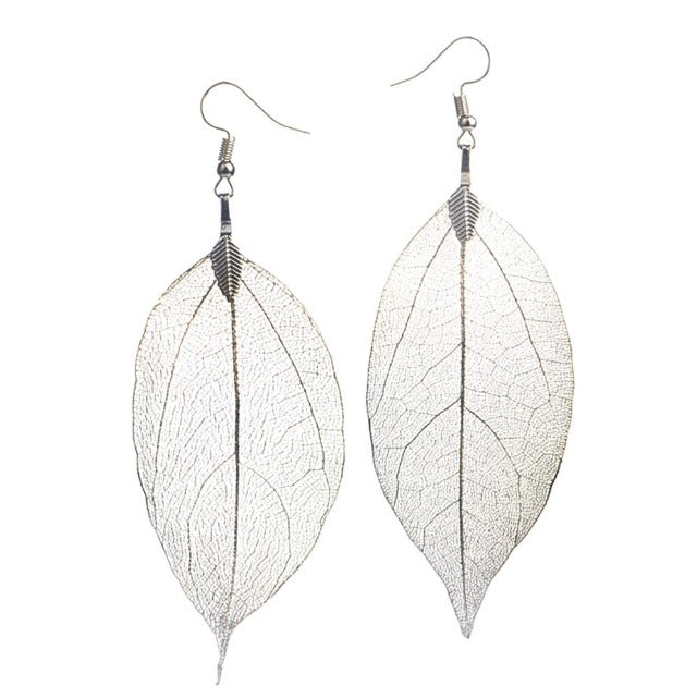 Larah – Ohrringe im Boho-Stil in Blattform