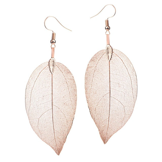 Larah – Ohrringe im Boho-Stil in Blattform