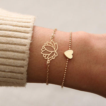 Ayumi – Spirituelles Armband mit Lotusblume