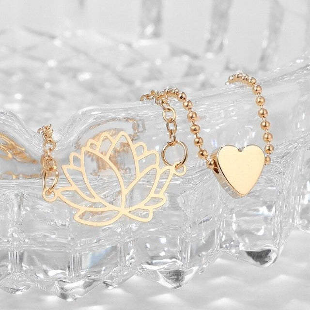Ayumi – Spirituelles Armband mit Lotusblume
