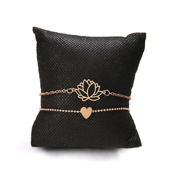 Ayumi – Spirituelles Armband mit Lotusblume