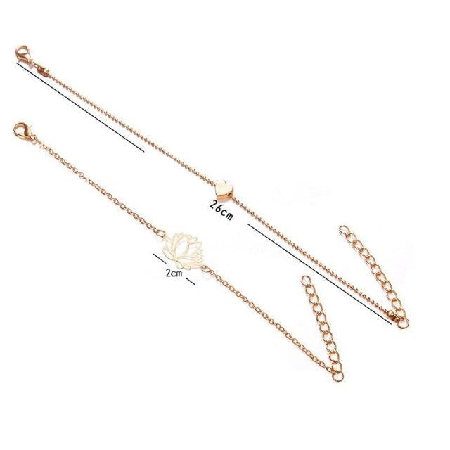 Ayumi – Spirituelles Armband mit Lotusblume