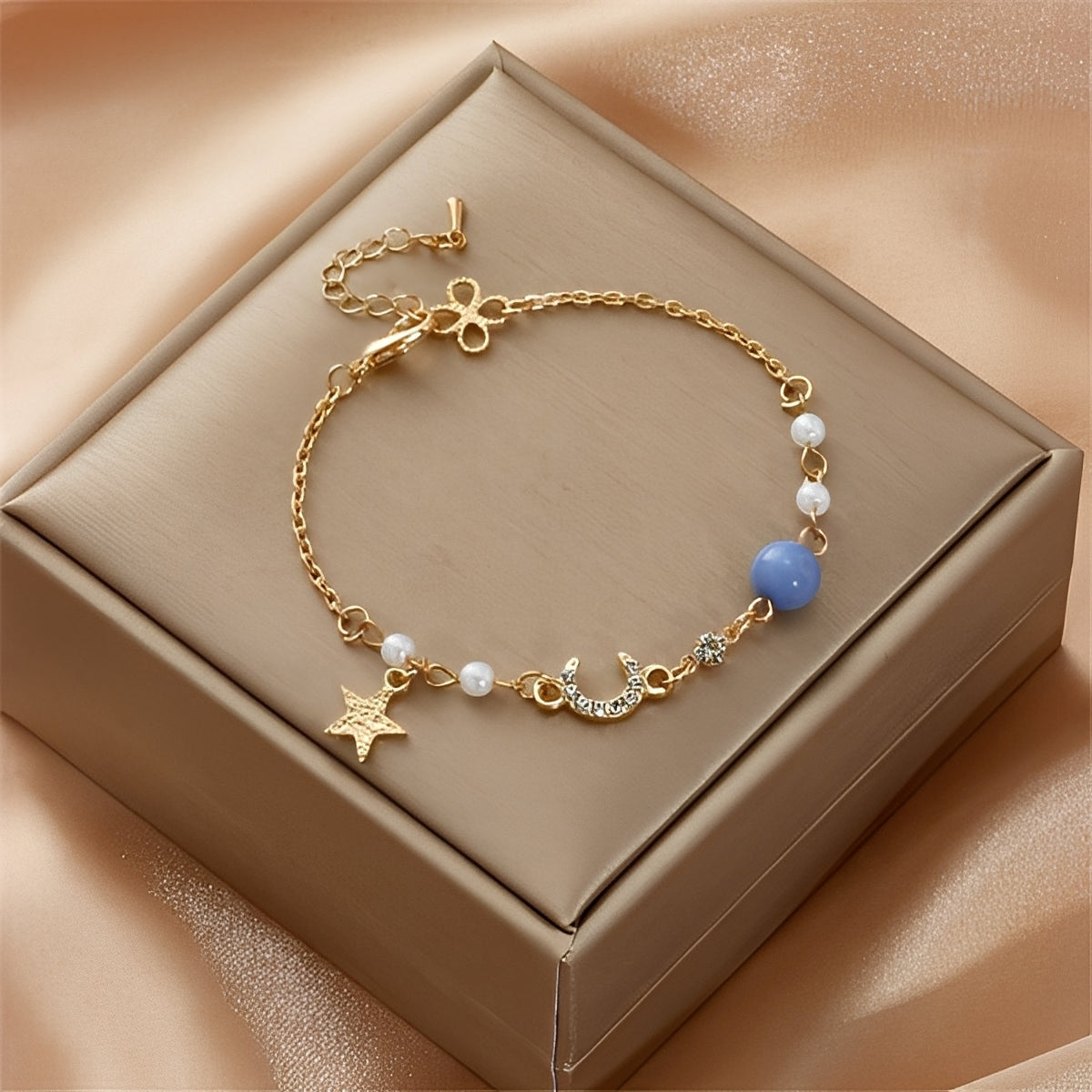 Selina – Armband mit Mond und Sternen