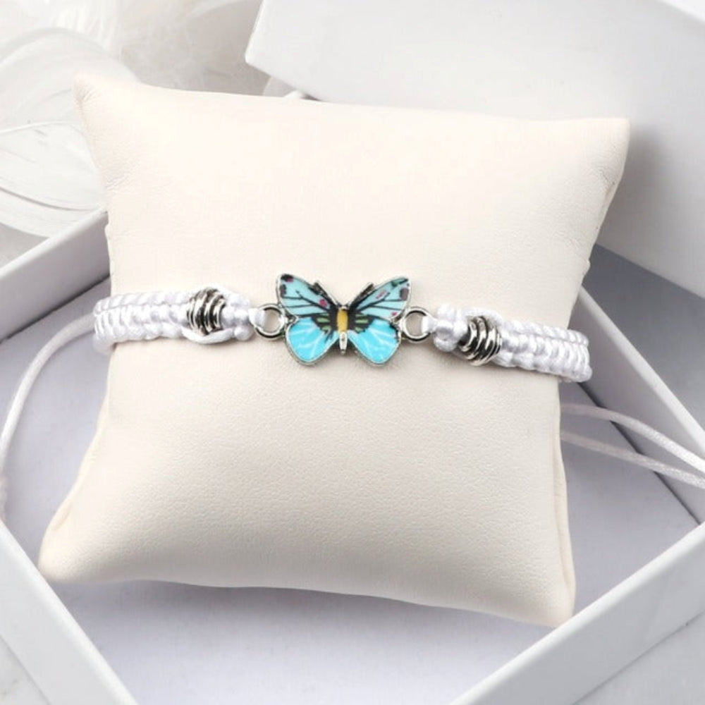 Elvina – Armband mit blauen Schmetterlingen