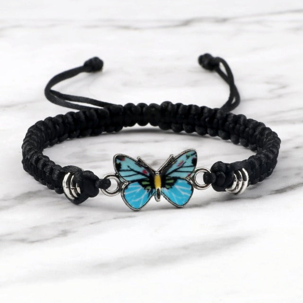 Elvina – Armband mit blauen Schmetterlingen