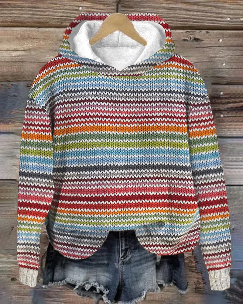 Maacah – Kapuzenpullover mit farbigen Ärmeln