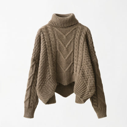 Catrina - Bequemer, warmer Rollkragenpullover für Damen