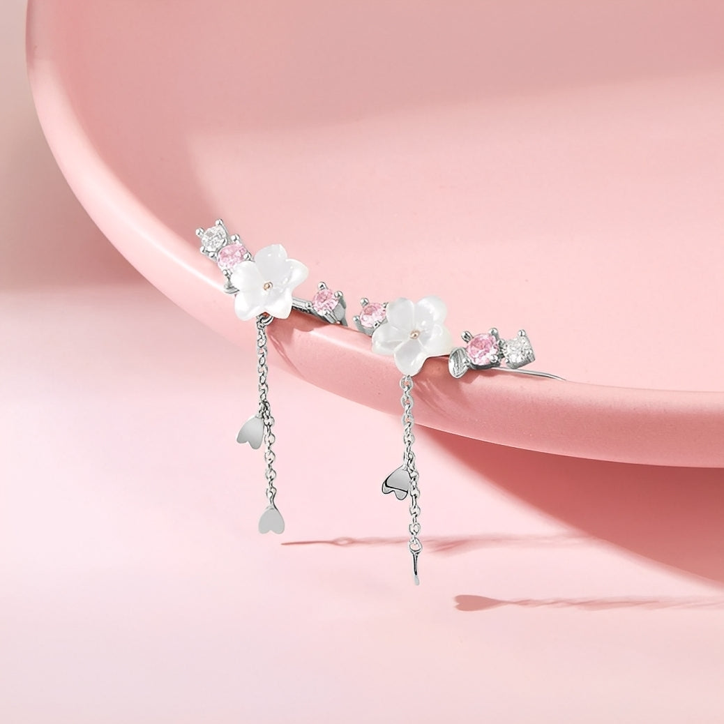 Sakura – Ohrringe in Form von Kirschblüten