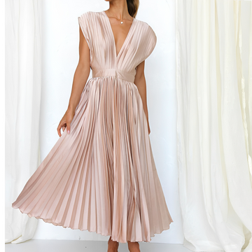 Cristine - Elegantes Kleid mit V-Ausschnitt für Frauen