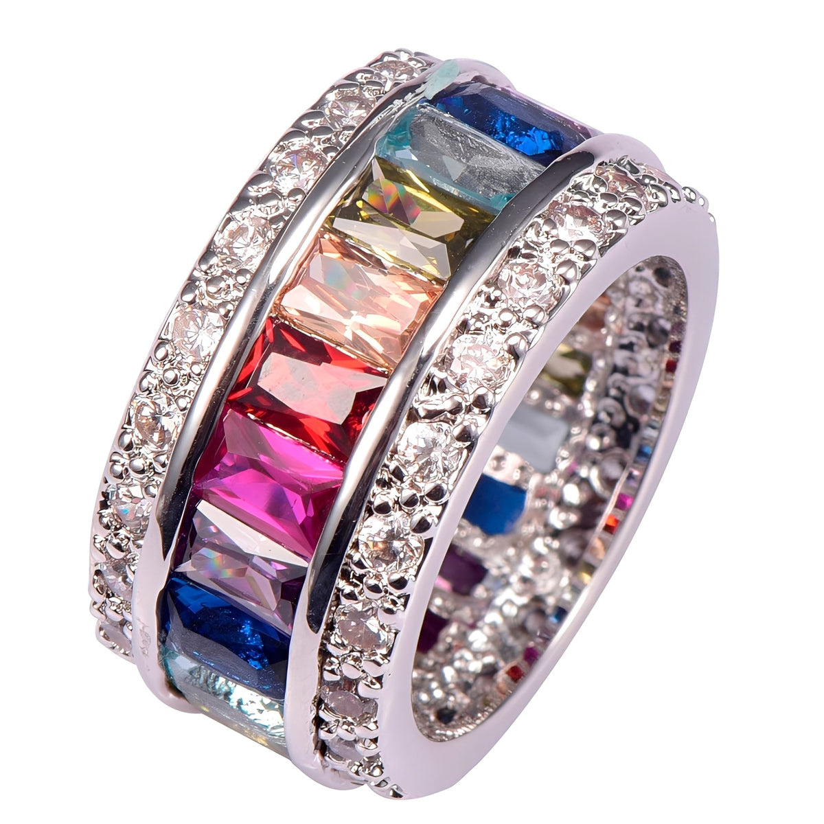 Sheena – Ring mit mehreren Steinen aus 925er Silber