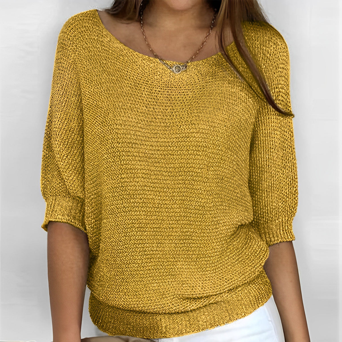 Leonie - Moderner Rundhals-Pullover