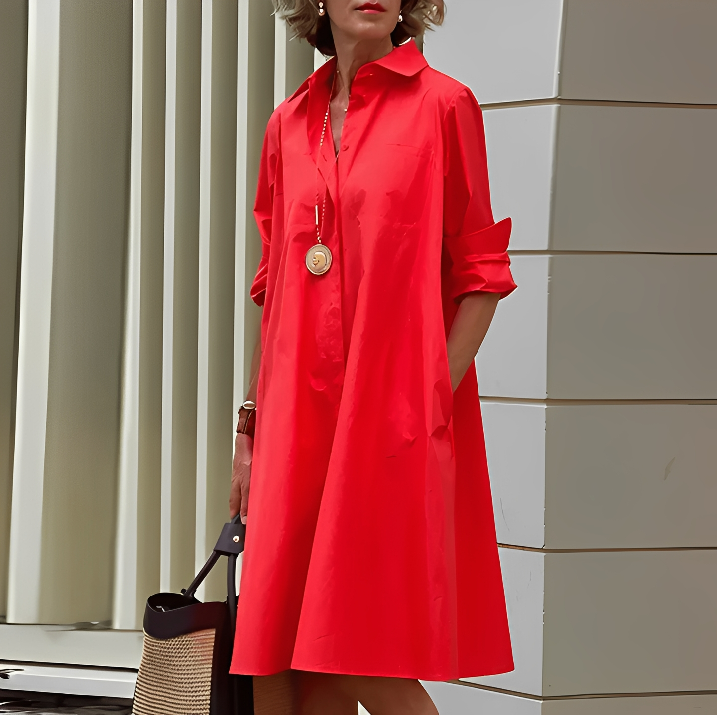 Micaela - Elegantes Hemdkleid für Frauen
