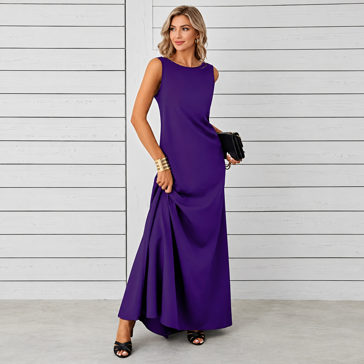 Saranna - Stilvolles Langkleid für Damen