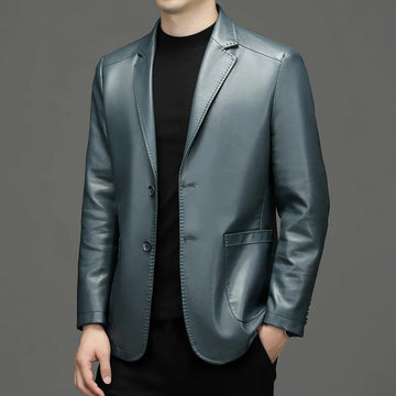 Blazer für Herren - Casual Kragen mit Zweiknopfverschluss und Taschen