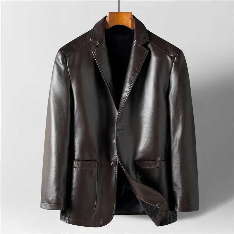 Blazer für Herren - Casual Kragen mit Zweiknopfverschluss und Taschen