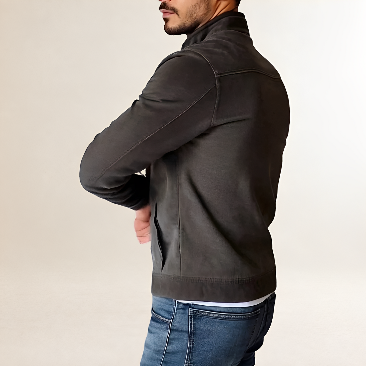 Damen Jacke mit Stehkragen und Knopfverschluss - Klassischer Schnitt