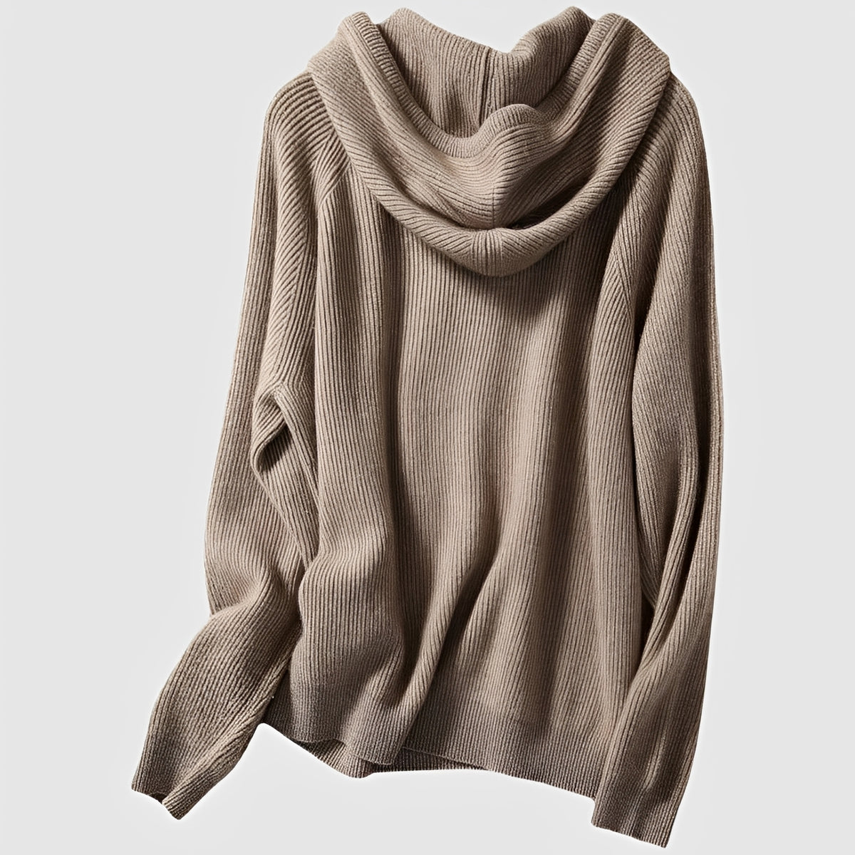 Damentunika mit Kapuze lockerer Schnitt Langarm casual Stil