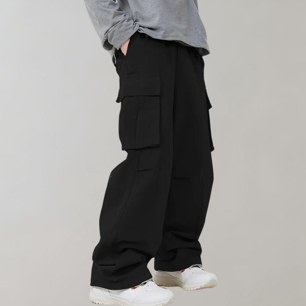 Herren Baggy Cargo Hose - Loose Fit mit Mehreren Taschen
