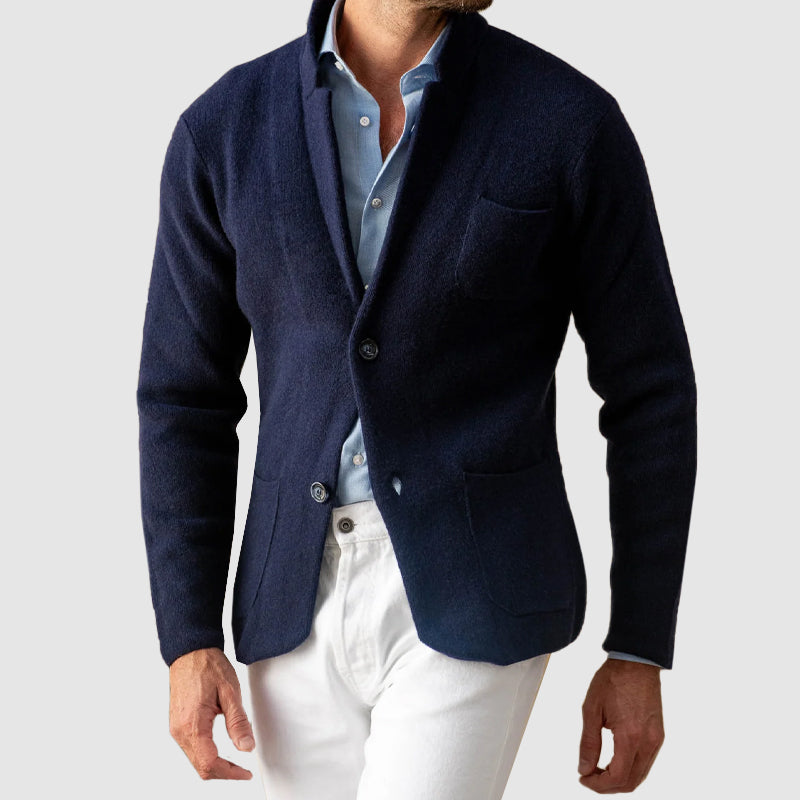 Herren Blazer mit Zwei-Knopf-Verschluss und Pattentaschen - Regular Fit