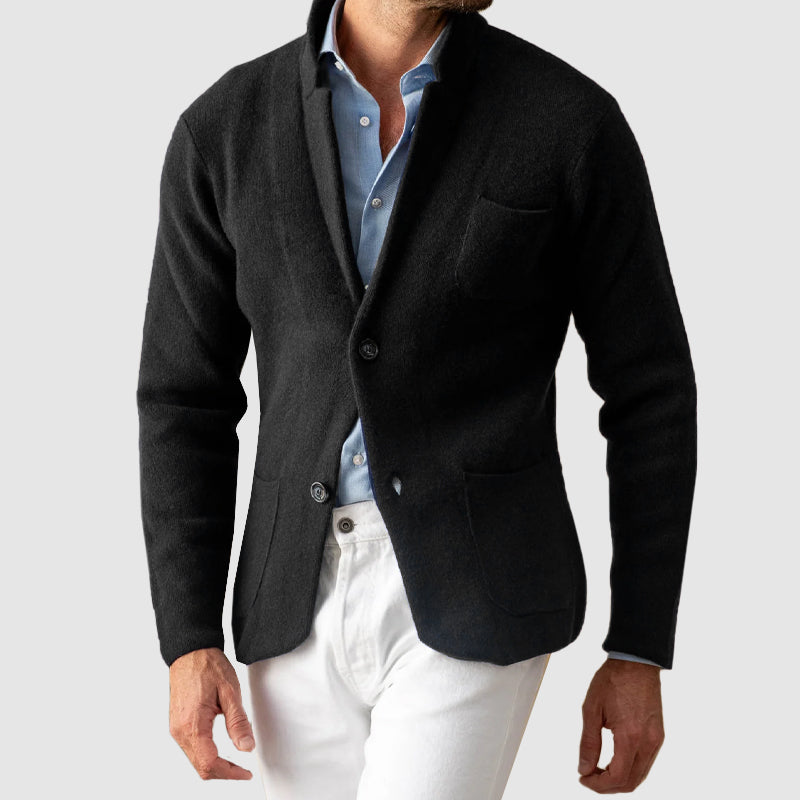 Herren Blazer mit Zwei-Knopf-Verschluss und Pattentaschen - Regular Fit