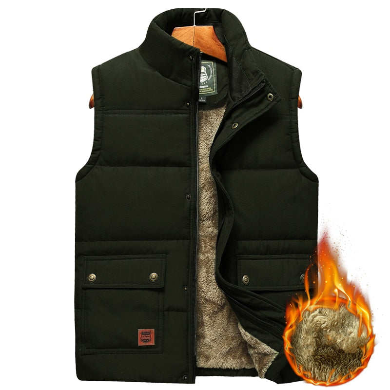 Herren Bodywarmer Padded Weste Hochkragen Mit Taschen - Wärmend und Vielseitig