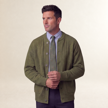 Herren Cardigan mit Knopfleiste und Taschen - Regulärer Schnitt