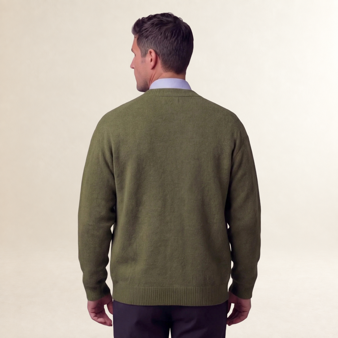 Herren Cardigan mit Knopfleiste und Taschen - Regulärer Schnitt