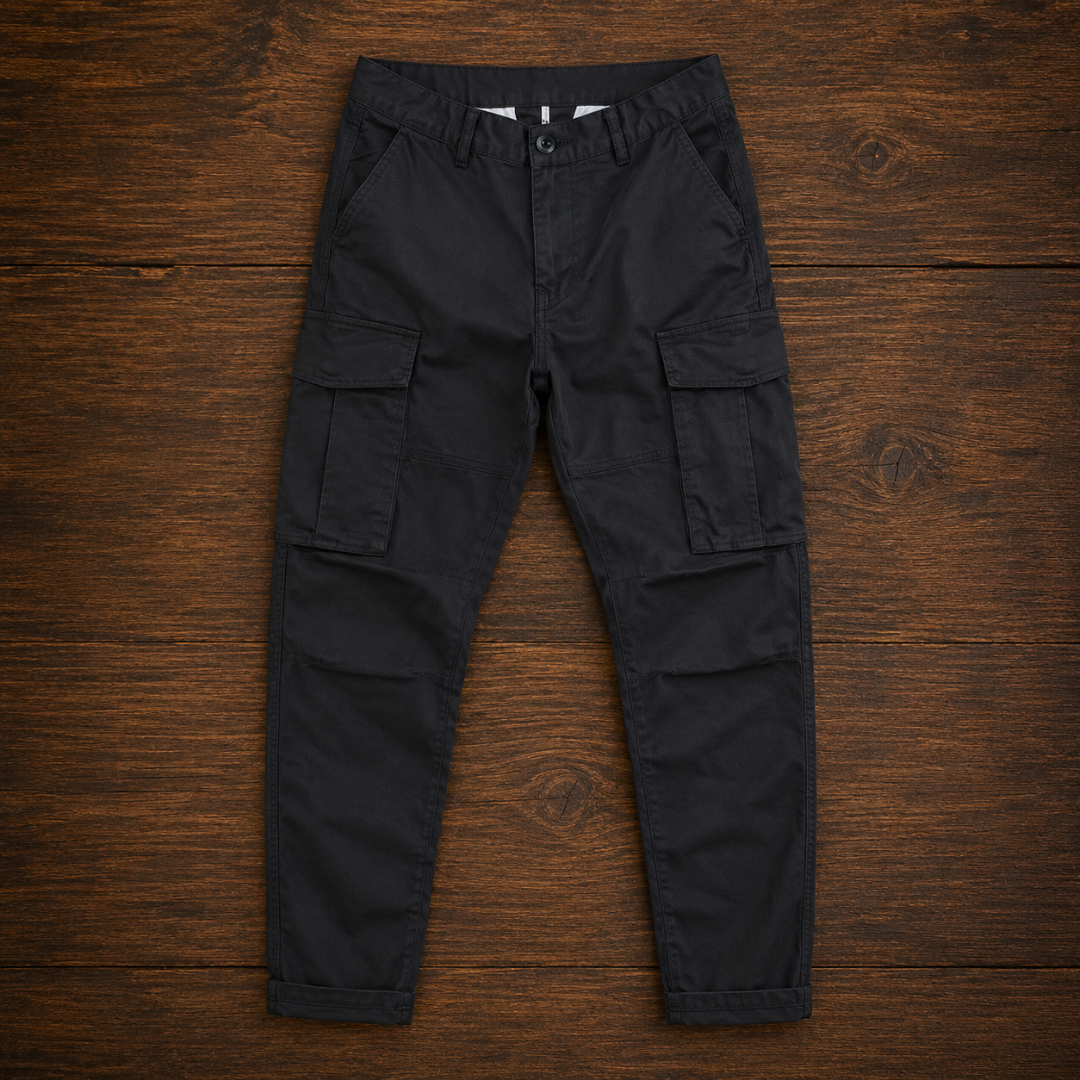 Herren Cargo-Hosen Regular Fit Mehrfachtaschen Tapered Schnitt