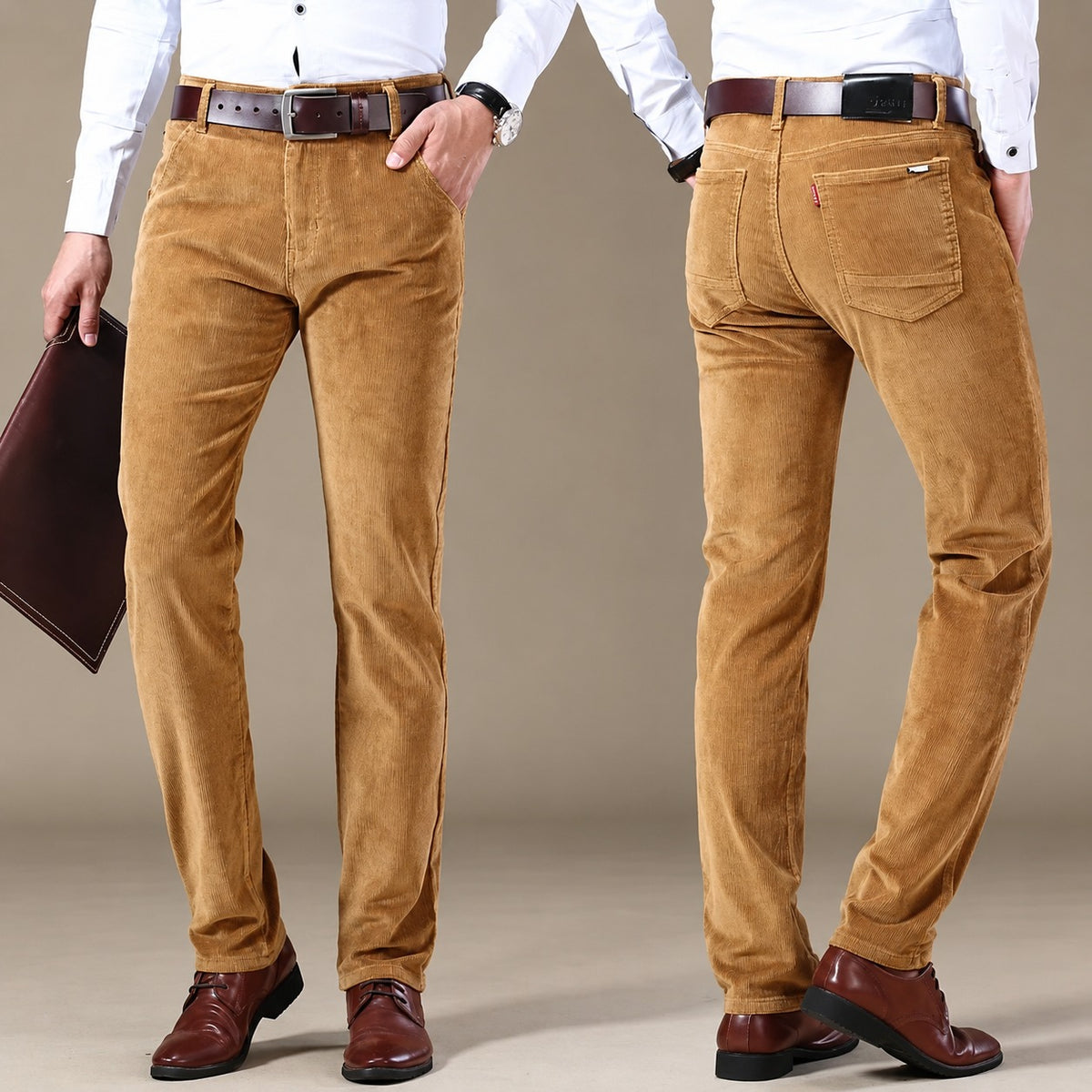Herren Chino-Hosen - Tailored Fit mit 5-Taschen und modernem Schnitt