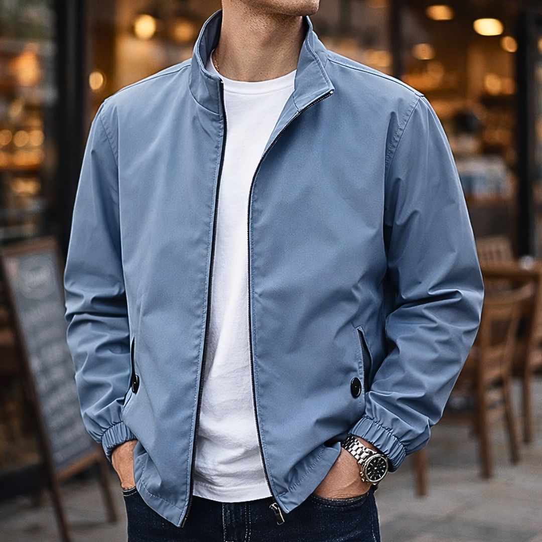Herren Freizeitjacke - Leicht, Reißverschluss, Elastische Bündchen, Reguläre Passform