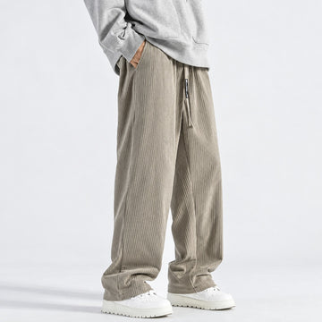 Herren Jogginghose mit Lockerem Schnitt Drawstring Bund Weite Beinlinie