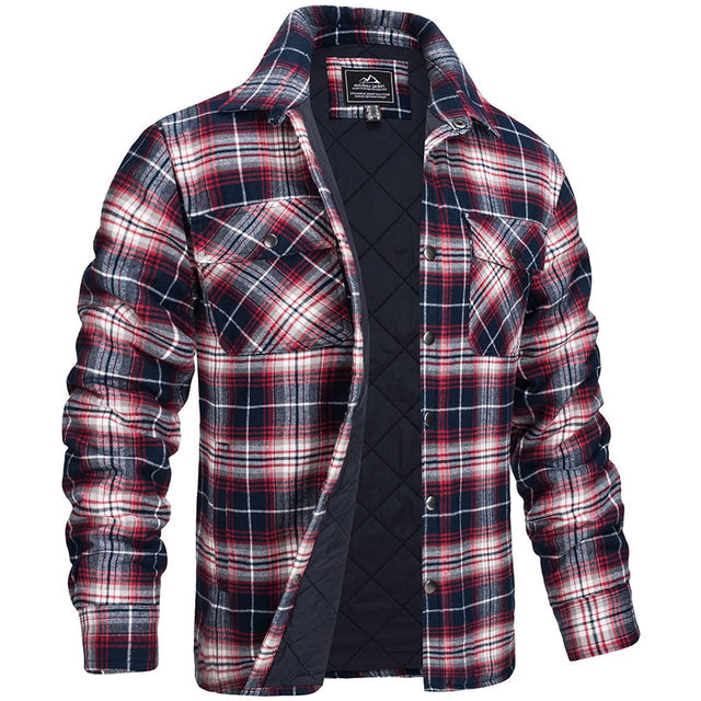 Herren Overhemdjack mit geruitem Muster gefüttert - Klassischer Houthakkersstil