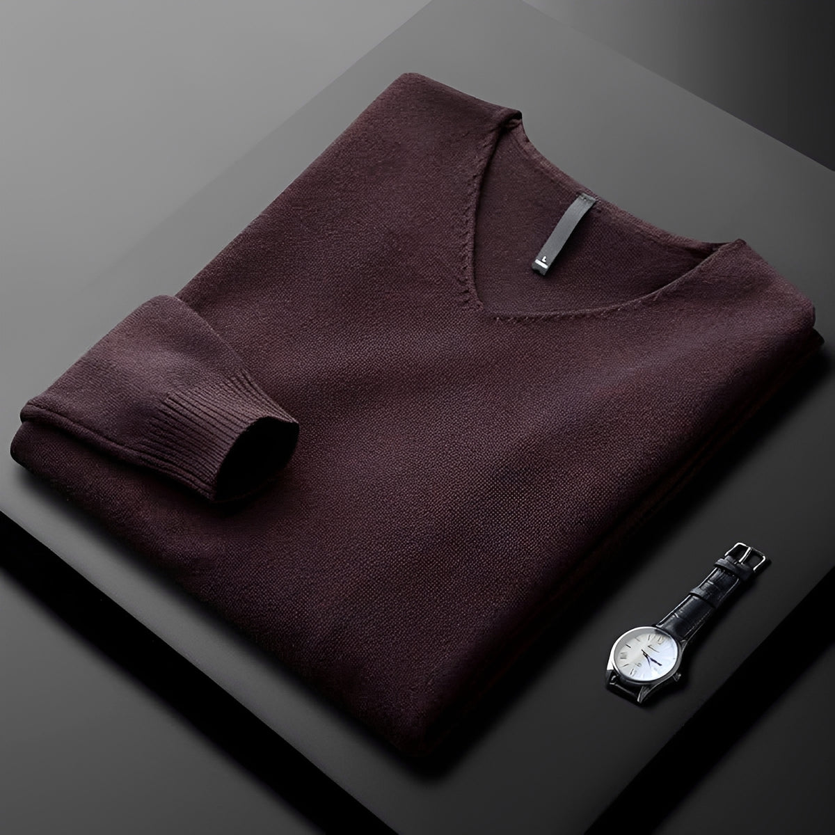 Herren V-Ausschnitt Pullover - Klassischer Schnitt, Vielseitiger Stil