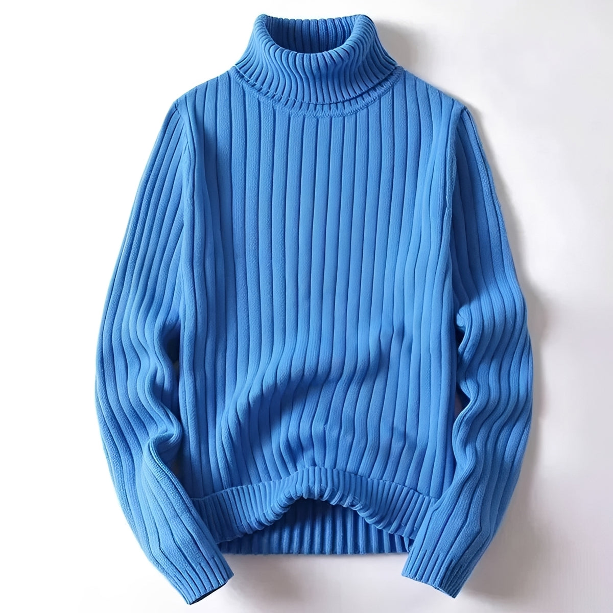 Herrren-Turtleneck Pullover mit Rippenmuster - Regulärer Schnitt