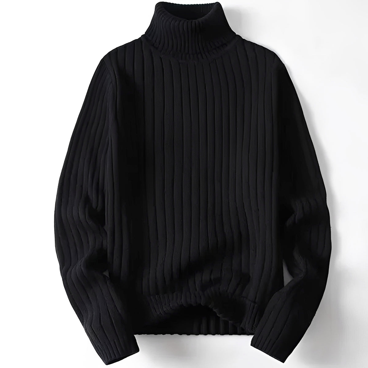Herrren-Turtleneck Pullover mit Rippenmuster - Regulärer Schnitt