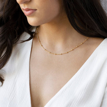 Choker Satellite - Edle goldene Kette