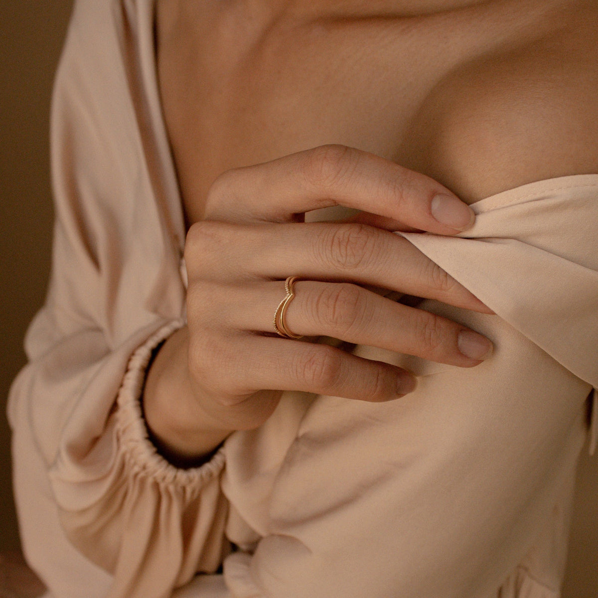 Eva – Set aus geschwungenen Stapelringen