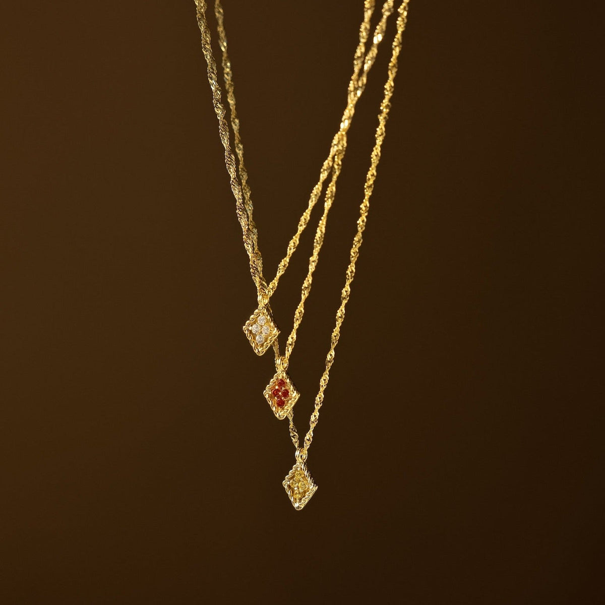 Anhänger aus Diamant mit Geburtsstein