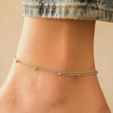 Fußkette in Silber Stil 2