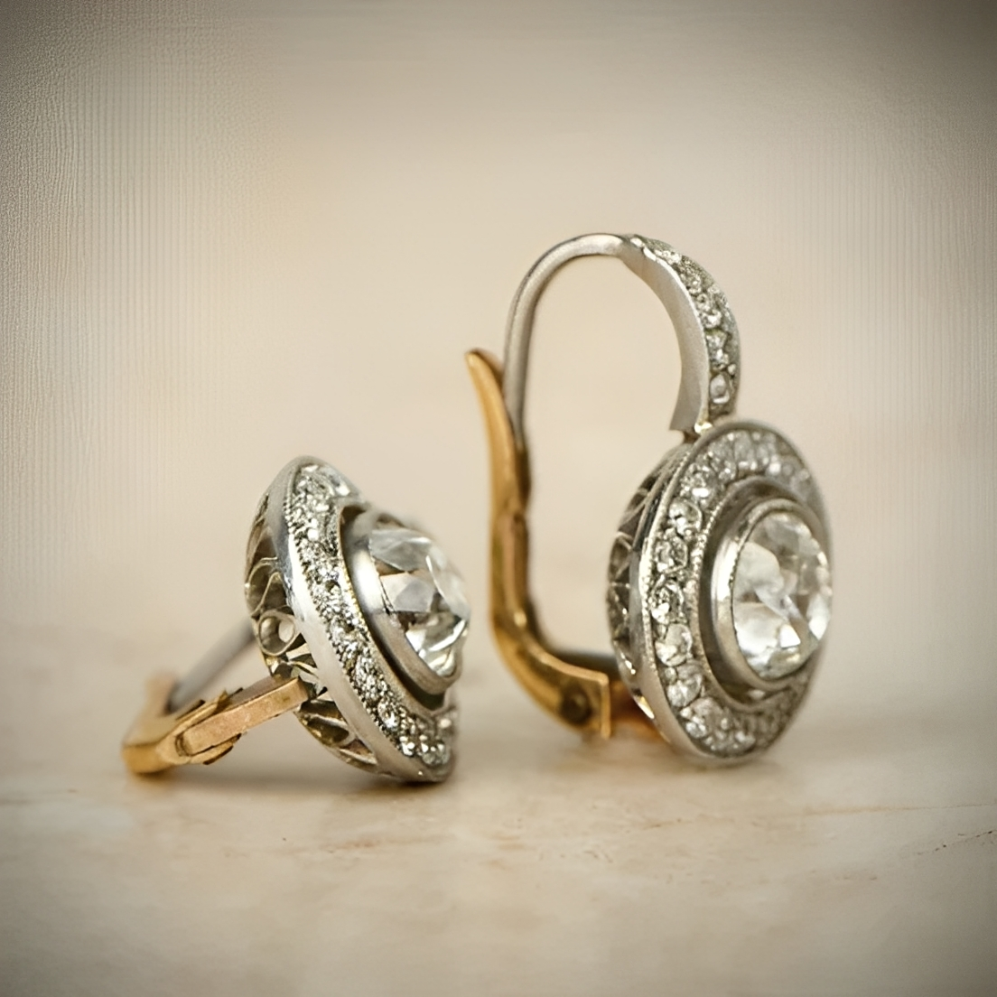 Adele – Vintage-Ohrschmuck aus Silber und Zirkonia