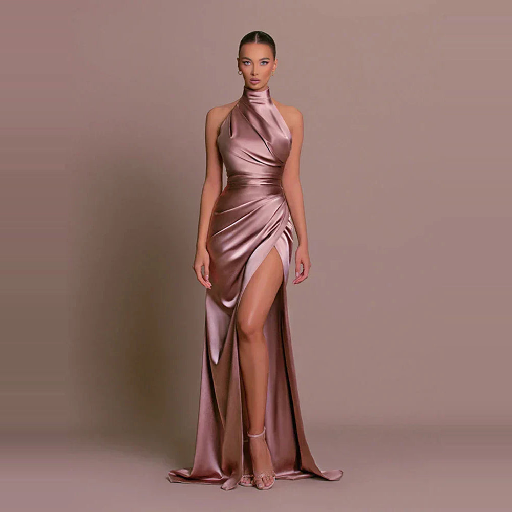 Avigail - Schickes Abendkleid mit hohem Schlitz